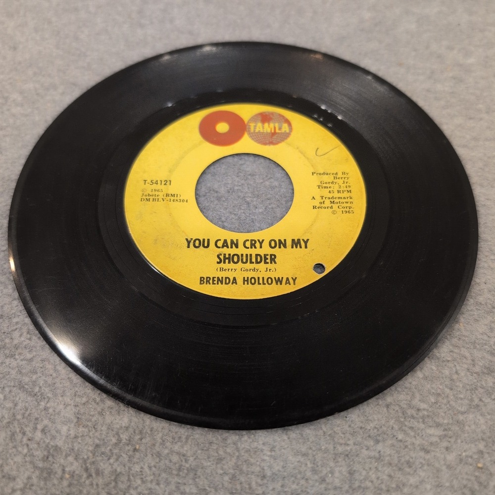 Brenda Holloway You Can Cry On‎ My Shoulder Tamla T-54121 45 RPM Soul Vinyl 1965 - Picture 4 of 4